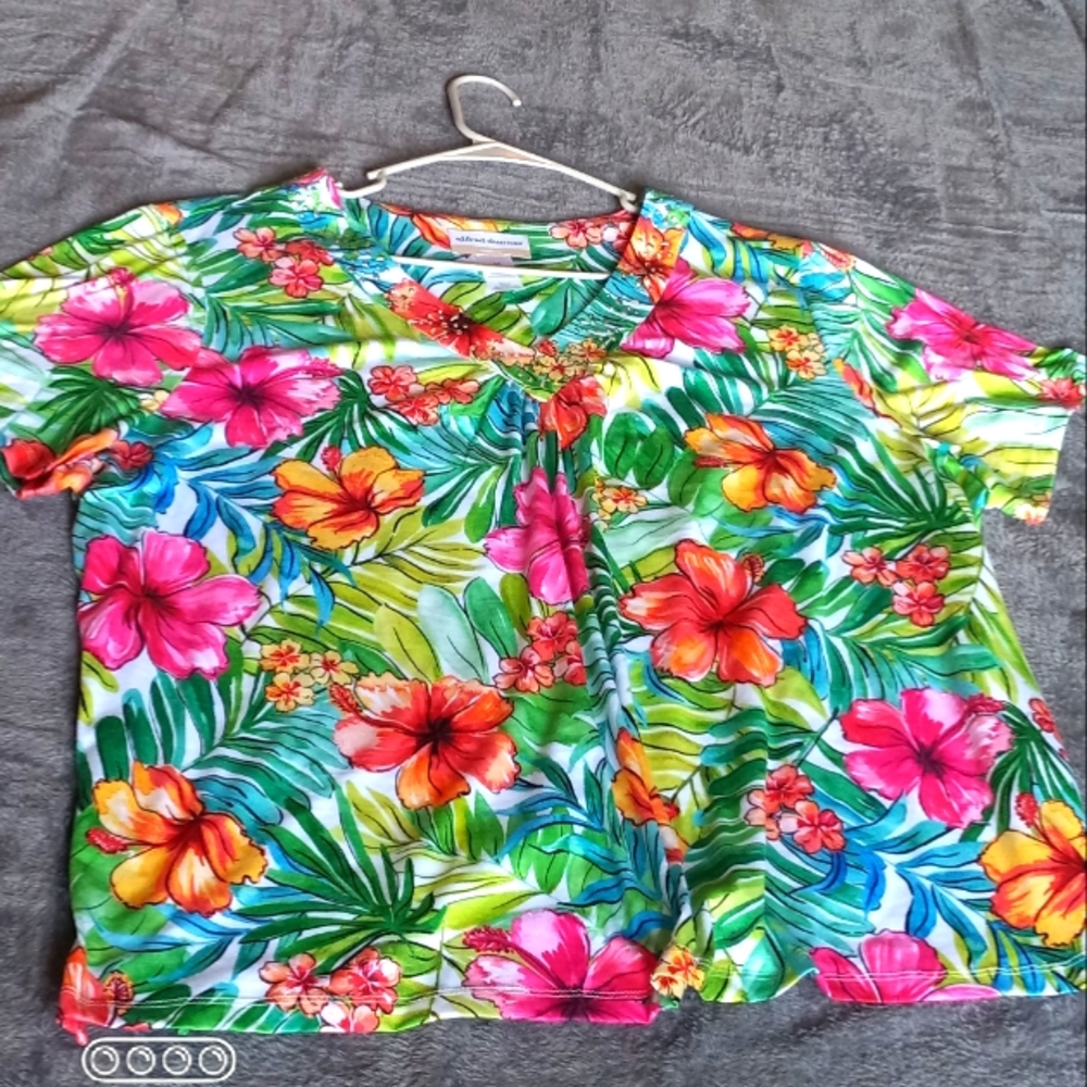 Alfred Dunner Pull-Over Floral Top